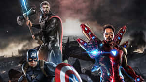 Captain America Dual Screen 3840 X 2160 Wallpaper