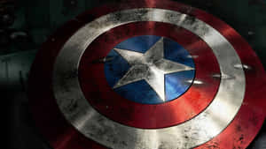 Captain America Shield Distressed Wallpaper