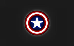 Captain America Shield On Dark Background Wallpaper