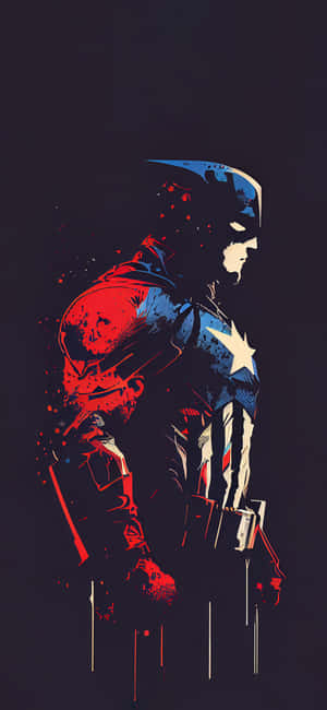 Captain America Silhouette Artwork Wallpaper