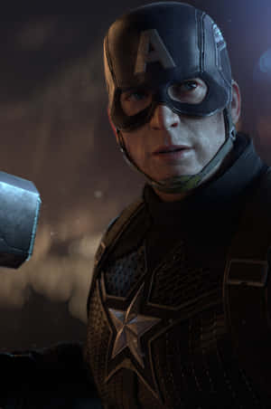 Captain America Starring In The Epic Finale Of Avengers Endgame Wallpaper