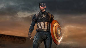 Captain America Superhero Landscape Movie Poster Wallpaper