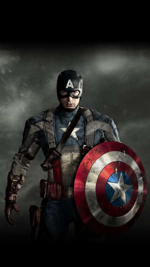 Captain America With Shield Wallpaper