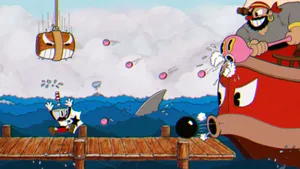 Captain Brinybeard, Final Boss Of Cuphead Wallpaper