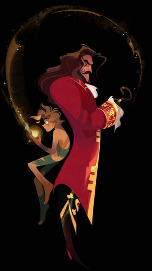 Captain Hook Dazzling Artwork Wallpaper