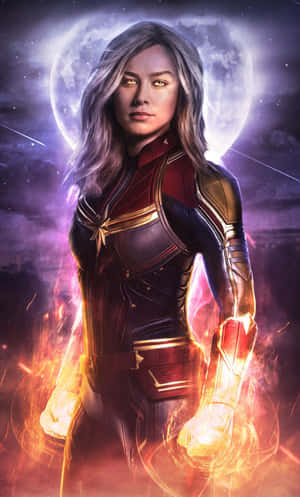 'captain Marvel Arrives To Take Charge In 3d!' Wallpaper