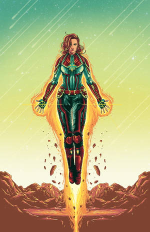 Captain Marvel Art 4k Marvel Iphone Wallpaper