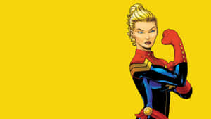 Captain Marvel Comic Art Wallpaper