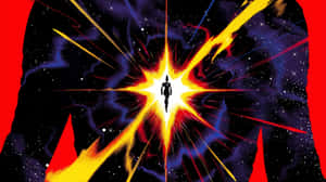 Captain Marvel Cosmic Explosion Wallpaper