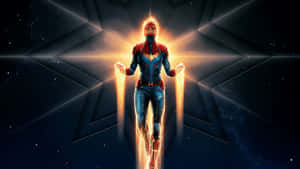 Captain Marvel Power Aura Wallpaper