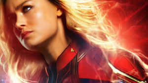 Captain Marvel Power Aura Wallpaper