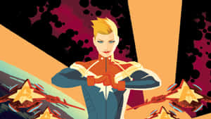 Captain Marvel Power Stance Wallpaper