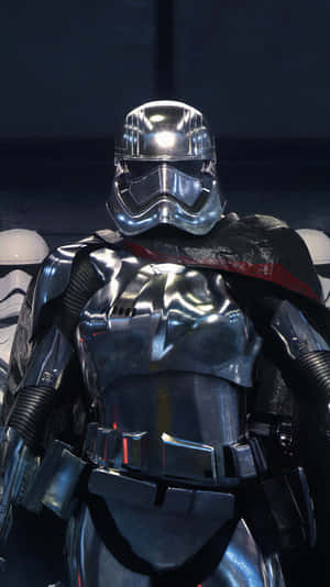 Captain Phasma In Full Armor Ready For Action Wallpaper