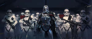 Captain Phasma Standing Tall In Battle Wallpaper