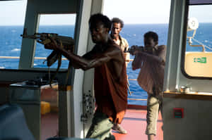 Captain Phillips In High Sea Standoff Wallpaper