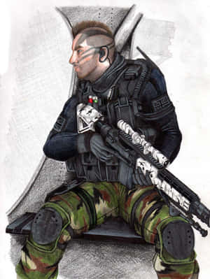 Captain Soap Mactavish In Action Wallpaper