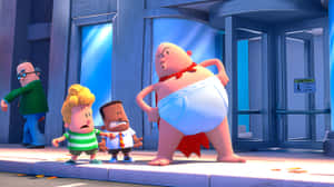 Captain Underpants: The First Epic Movie Shocked Harold And George Wallpaper