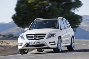 Caption: 2015 Mercedes Glk Crossover In Its Premium Glory Wallpaper