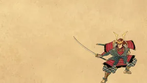 Caption: A Bushido Warrior In Deep Contemplation Wallpaper