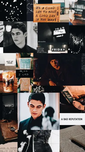 Caption: A Glimpse Of Hardin Scott: The Bad Boy Charm Of After Series Wallpaper