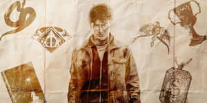 Caption: A Mysterious And Magical Horcrux Against A Dark Background. Wallpaper