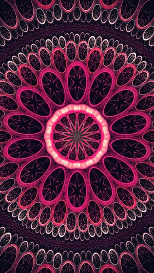 Caption: A Psychedelic Exploration Of Colors And Shapes In Motion. Wallpaper