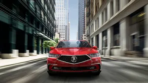 Caption: A Stunning Acura Rlx On The Open Road Wallpaper