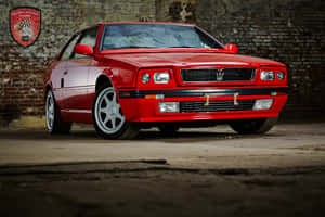Caption: A Stunning Classic - The Maserati Shamal Wallpaper