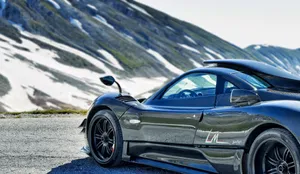 Caption: A Stunning Pagani Zonda Hp Barchetta In Action Wallpaper