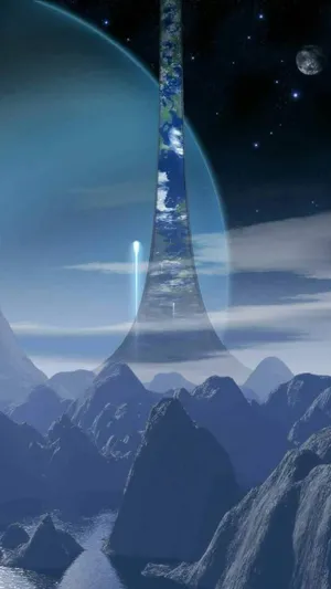 Caption: A Stunning Showcase Of The Iconic Halo Ring Wallpaper