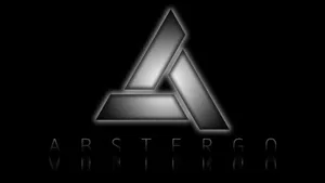 Caption: Abstergo Industries Futuristic Logo Wallpaper