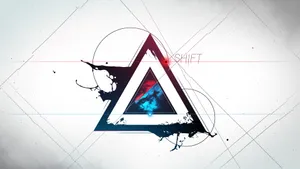 Caption: Abstract Artistic Representation Of A Hyperbolic Triangle. Wallpaper