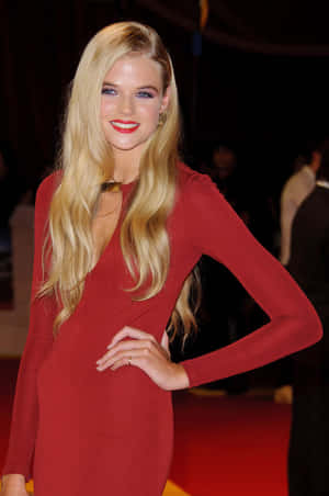 Caption: Actress Gabriella Wilde Exuding Elegance In A Portrait Shoot Wallpaper