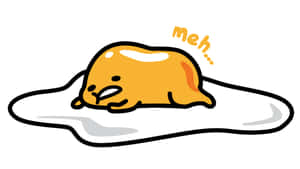 Caption: Adorable Immense Gudetama Brings Laughter Wallpaper