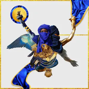 Caption: Afrofuturistic Universe Wallpaper