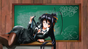 Caption: Akeno Himejima - Grace And Power Wallpaper