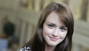 Caption: Alexis Bledel Posing For A Photoshoot Wallpaper