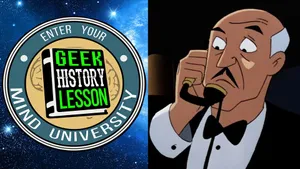 Caption: Alfred Pennyworth - The Wise & Faithful Companion Wallpaper