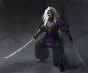 Caption: Ancient Samurai Armor - A Symbol Of Power And Honor Wallpaper