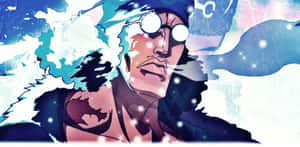 Caption: Aokiji, The Ice Man Of One Piece Wallpaper