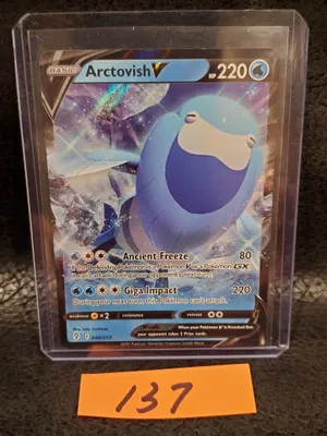 Caption: Arctovish Pokemon Card In Action Wallpaper