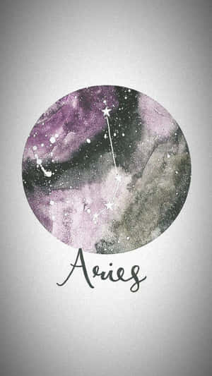 Caption: Aries Zodiac Themed Iphone Wallpaper Wallpaper