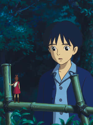 Caption: Arrietty And Her Family, The Tiny Borrowers Who Live Hidden Beneath The Floorboards, Exploring The Human World. Wallpaper