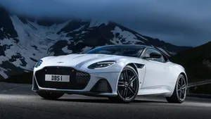 Caption: Aston Martin Dbs Superleggera In Full Glory Wallpaper