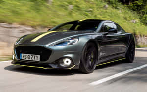 Caption: Aston Martin Rapide S – A Fusion Of Power And Luxury Wallpaper