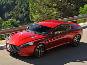 Caption: Aston Martin Rapide S - A Perfect Fusion Of Power And Elegance Wallpaper