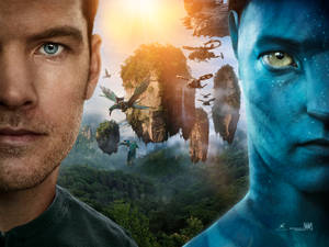 Caption: Avatar Movie Scene With Stunning Visuals Wallpaper