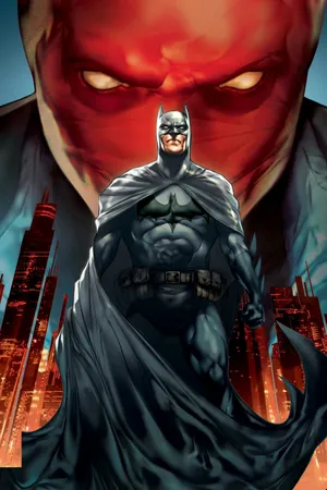 Caption: Batman And Red Hood Face Off Wallpaper