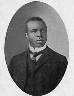 Caption: Black And White Portrait Of Scott Joplin, The 'king Of Ragtime' Wallpaper