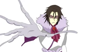 Caption: Bleach Muramasa - Intense Battle Stance Wallpaper